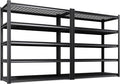 Set of 2 Garage Shelving-3000 lbs 5 Tier Storage Shelves,Adjustable Heavy Duty Metal Shelving Unit and Storage Large Wire Rack,Utility Steel Shelf for Warehouse Industrial Pantry Basement 71"x46"x18"