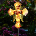 Solar Little Angel, Child Cross Garden Lights for Graves - Angel Wing Memorial Decor, Waterproof Cemetery Solar Stake Lights for Easter, Patio, Yard - Sympathy Gifts for Loved Ones1.