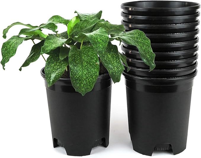 Wholesale Bulk Nursery Pot Black Plastic Planters 30-Pack 1 Gallon Pots for Outdoor Indoor Plants Gardening Flower with Drainage Holes