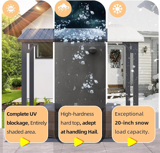 AECOJOY 14' x 10' Outdoor Hardtop Gazebo Pergola for Patio, 10x14 Large Galvanized Steel Heavy Duty Lean to Wall-Mounted Pergolas and Gazebos Clearance, Metal Patio Roof Awnings for Backyard, Decks
