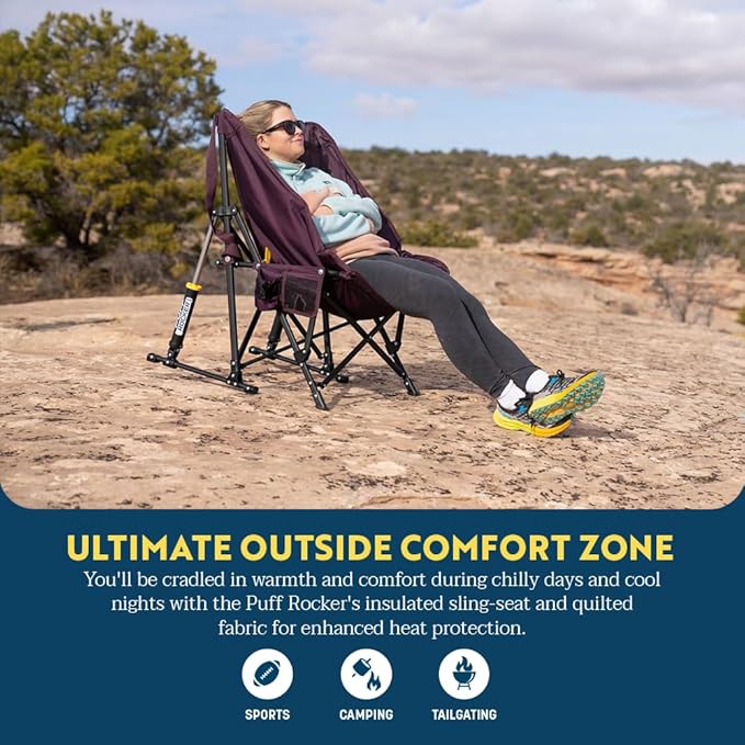GCI Outdoor Puff Rocker - Black