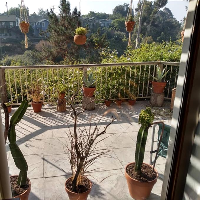 Keadic 6Pcs Macrame Plant Hanger, 3 Sizes Indoor Hanging Plant Holder Hanging Plant Holder Plant Hangers Hanging Planters for Indoor Plants for Home Patio Garden