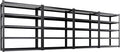 Set of 4 Garage Shelving-3000 lbs 5 Tier Storage Shelves,Adjustable Heavy Duty Metal Shelving Unit and Storage Large Wire Rack,Utility Steel Shelf for Warehouse Industrial Pantry Basement -78"x46"x20"