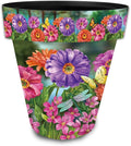 Briarwood Lane Zinnias in Bloom Large Planter