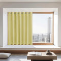 NICETOWN Blackout Curtains 72 inches Long, Grommet Privacy Window Treatment Thermal Insulated Room Darkening Sliding Glass Door Drape for Bedroom Living Room, 1 Panel, W100 x L72, Paler Yellow