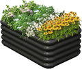 3.0x1.8x1.0ft Raised Garden Bed Kit for Outdoor, PP Material Planter Boxes, Large Garden Box Flower Bed with Easy Assembly, Gardening Containers for Vegetables, Flowers, Herbs, Black