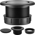 Patio Table Umbrella Hole Ring Plug Cap Set, Yard Parasol Table Hole Cover Insert Black Thicker Patio Table Hole Plug Ring for Cafes, Outdoor, Milk Tea Shops, Camping