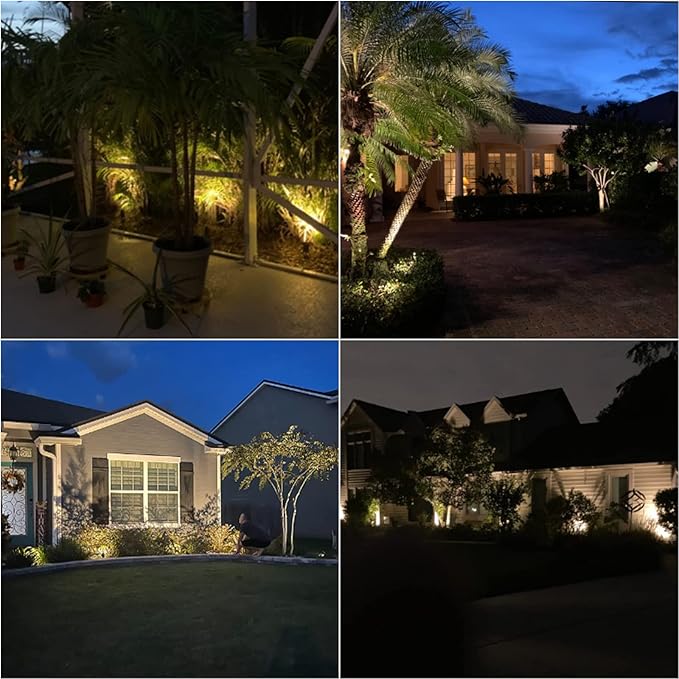 Malibu 50 Watt Floodlight Landscape Lights Outdoor Spotlight Waterproof Path Light Low Voltage Lighting with Spike Stand for Garden, Yard, Pathway, Lawn, Driveway Outdoor Lighting 8301-9601-01