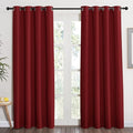 NICETOWN Burgundy Curtains for Living Room - (Burgundy Red) Home Decor Energy Smart Thermal Insulated Window Treatment Drape/Drapery for Patio Door, 52x84 Inch,1 Piece