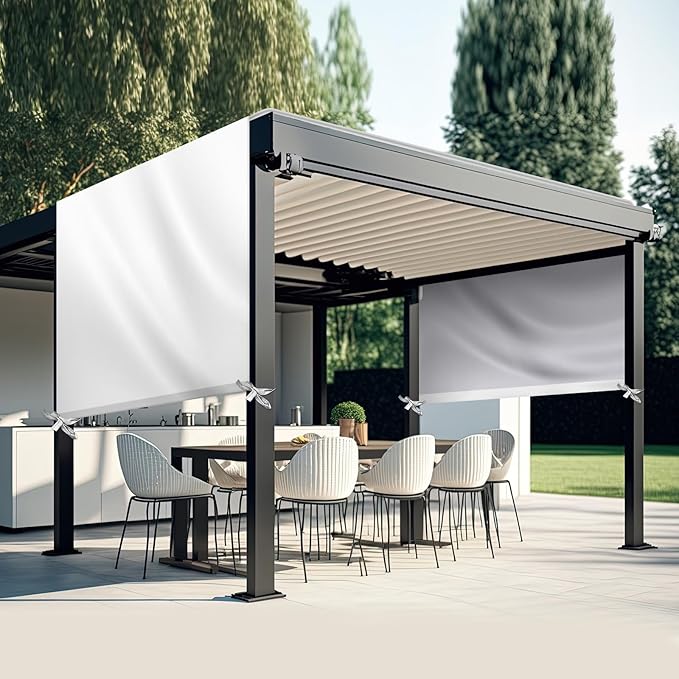 Universal Pergola Replacement Canopy Outdoor Canopy Shade Cover Waterproof Shade Top Cover for Outdoor Patio Porch Backyard(16 x 8 ft,Beige)