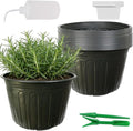 12-Pack 5 Gallon Flexible Plastic Plant Pots,Thickened Soft Seed Starting Container for Indoor Outdoor Plants, Seedlings, Vegetables, Succulents and Cuttings