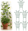 5 Pcs Trellis for Potted Plants,Stackable Plant Trellis for Climbing Plants Indoor, Small Plastic Support for Vine Ivy Hoya Houseplants Flower Plant Support