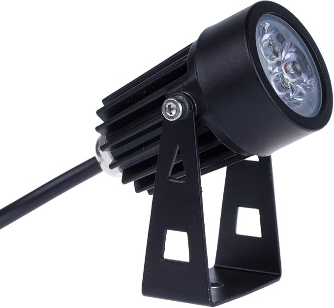 LemonBest® Outdoor LED Landscape Up Down Light Spotlight Low Voltage 12V for Yard Step Lawn Lighting (Cool White)