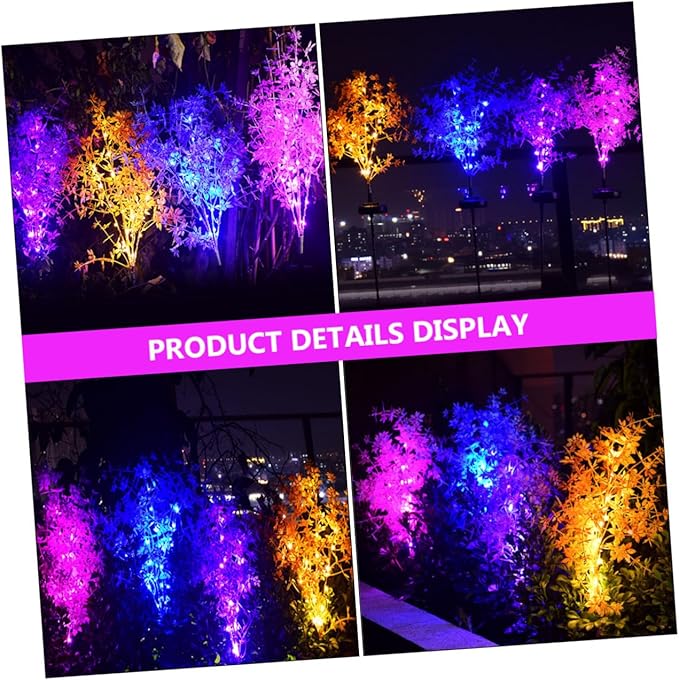 balacoo Led Solar Garden Light Plant Shaped Outdoor Lamp Ornament for Lawn Decoration Durable and Weatherproof Pink Rose Design for Garden Pathway