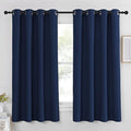 NICETOWN Curtain 63 inches Long - Home Decoration Light Blocking Room Darkening Drape/Drapery for Nursery Room, Navy, Ring Top, 52 inches Wide by 63 inches Long, 1 PC