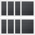 8 Pack IP65 Solar Panel for Rings Camera, 4W Solar Charger Compatible with Rings Spotlight &All-New Stick Up Outdoor Cam Battery, 10ft Long Cable with USB-C to Barrel Plug Adapter