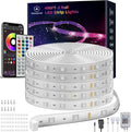 Outdoor Led Strip Lights Waterproof 400ft(2 * 200ft), Ip68 Outside Led Light Strip Waterproof with Remote and App Control, Exterior Led Rope Lights Music Syne RGB Strip Lights for Party Decor