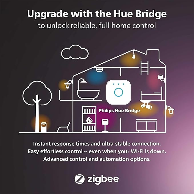 Philips Hue Lily Outdoor Smart LED Spotlight - White & Color Ambiance - Low Voltage Landscape Lighting - 1 Pack - Requires Bridge and Power Supply - Control with App and Voice - Weatherproof