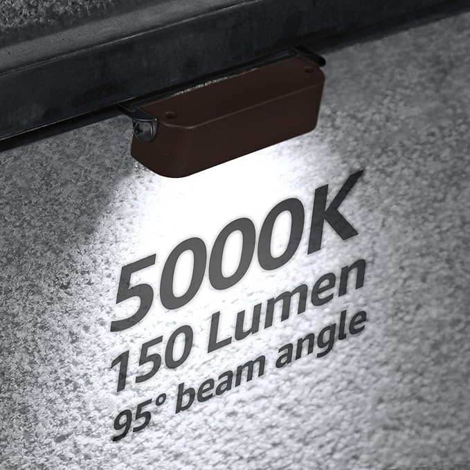 LEONLITE 8-Pack Premium Series 4 Inch 2W LED Retaining Wall Lights Swivel, Hardscape Lighting Low Voltage, LED Landscape Lights, 12V Hardscape Paver Light, Outdoor Step Light, 5000K Daylight, ETL