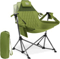 TIMBER RIDGE Hammock Camping Chair, Oversized Swinging Hammock Chair with Adjustable Back and Seat for Outdoor Lawn, Sports, Supports 400lbs, Green