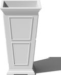 Veradek Fairmont Tall Plastic Planter - Large Outdoor Planter for Front Porch | Crack Resistant All-Weather Use | Classic Estate Design for Tall Plants, Flowers, Trees