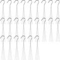 24 Pack Chain for Hanging Plants, 24 inch 4 Point Wire Plant Hangers for Hanging Baskets, Hanging Plant Chain for Indoor Outdoor Patio Garden Greenhouse Supplies