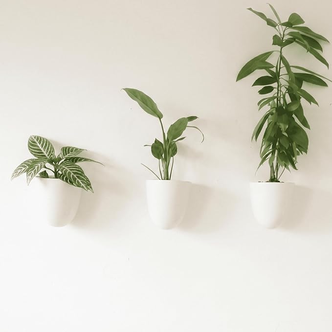 Make Good PlantPod Luxe Self-Watering Wall Planters (Set of 3) - Easy to Water and Install - Lightweight - Design Your Own Vertical Garden - Wall Planters for Indoor Plants