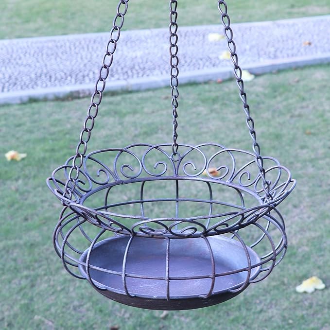 Metal Hanging Planters,Plant Hanger Basket Decorative Plant Pot Holder for Outdoor Indoor Garden, Patio, Deck, Porch, Flower Pots