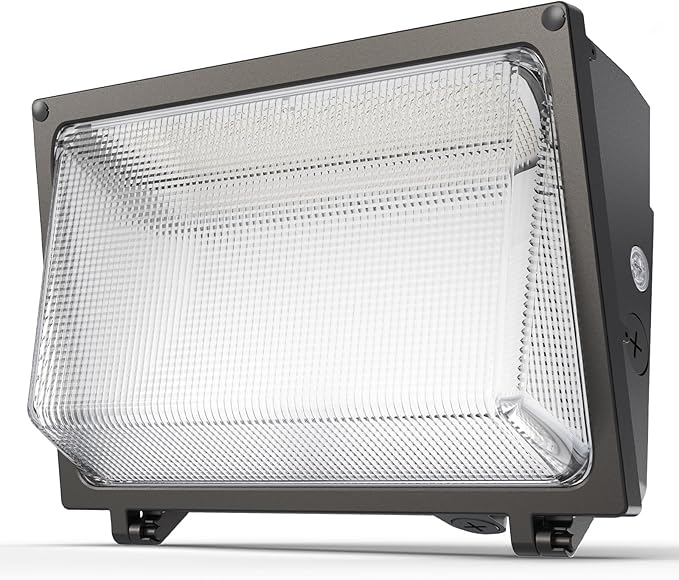 LED Wall Pack 150W: 22500lm Outdoor Wall Lights with Dusk to Dawn Photocell - Glass Lens LED Security Flood Lighting for Parking Lot and Warehouse
