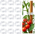 100pcs Tomato Clips for Climbing plants, Plastic Trellis Plant Support Clips for Garden, Reusable Clips for Supporting Grape Tomato Vine and Vegetables Plants to Grow Upright Makes Plants Healthier