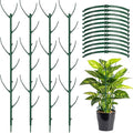 12 Pack Plant Support Stake Half Round Plant Support for Indoor Plants, Stackable 3 Tier Garden Flower Support, Plant Rings for Tomato,Monstera, Peony, Hydrangea, Climbing Plants