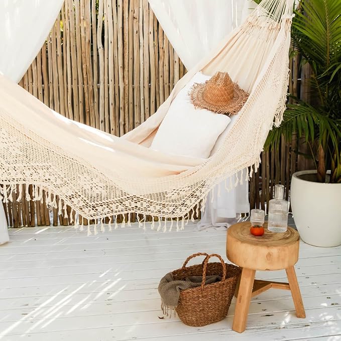 Vivere Authentic Brazilian Elegant Hammock - 450 lb Capacity
