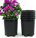 5 Gallon 6-Pack Large Plant Pots Nursery Tree Pot Plastic Planters for Outdoor Indoor Plants Gardening Flower Pots with Drainage Holes