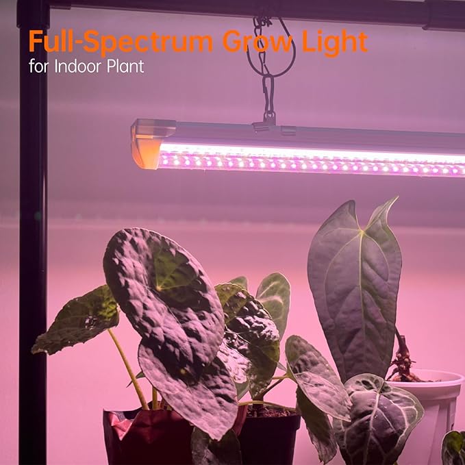 Bstrip Grow Light Stand, 1.3ft 18W Grow Light for Indoor Growing, Full Spectrum LED Plant Light for Seed Starting, Height Adjustable, 27.0" L x 13.0" W x 19.1" H