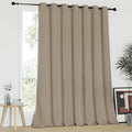 NICETOWN Blackout Patio Curtains 100 x 95 Inches Long for Sliding Door Extral Wide Blackout Curtain Panels Thermal Insulated Room Divider - Grommet Top, 100" W x 95" L, 1 Panel, Taupe
