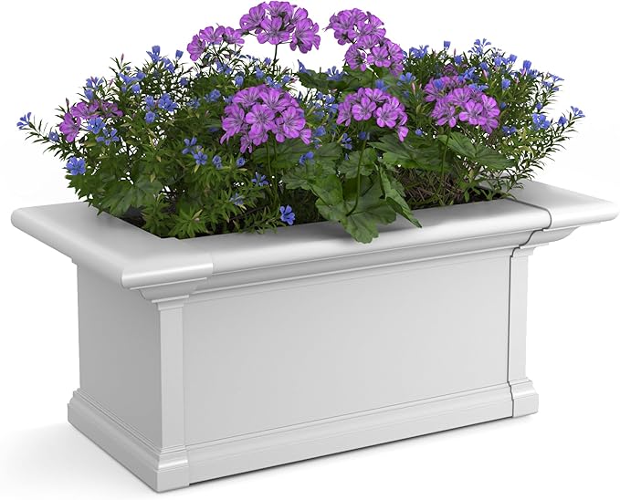 Mayne 4822-W Yorkshire Window Box, 2-foot, White