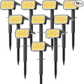 Solar Spot Lights Outdoor, [10 pack/118 LED] 4 Modes Auto On/Off Solar Landscape Spotlights, Ip67 Waterproof Solor Powered Pathway Lights for Outside Yard Garden Walkway Tree Patio (Warm White)