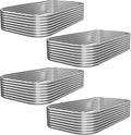 4 PCS 6x3ft Galvanized Raised Garden Bed Outdoor, Metal Garden Bed for Vegetables, Above Ground Garden Box for Flower, Steel Raised Beds for Gardening
