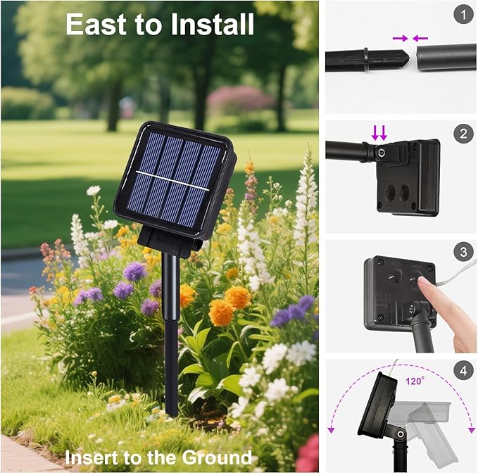 ZNYCYE Solar Waterfall Fairy Bunch Lights Outdoor Waterproof 200LEDs 8 Modes Watering Can Light, Multi-Colored Solar Powered String Lights Firefly Vine Christmas Tree Garden Decorations Gifts for Mom