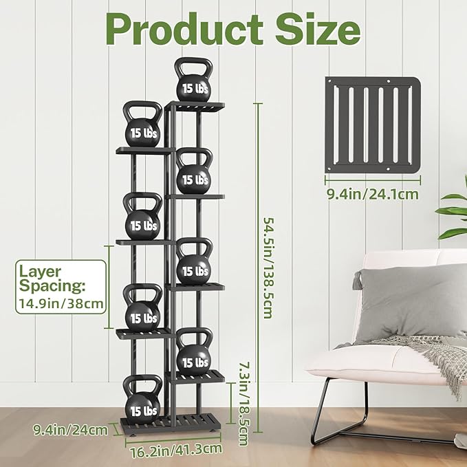iDavosic.ly Plant Stand Indoor Outdoor, 7-Tier Tall Metal Flower Shelf for Heavy-Duty Large Planters, Corner Orchid Display Rack for Living Room Balcony Patio Porch, Space Saving, Modern Black