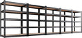 AOAORRG Set of 5 Garage Shelving Heavy Duty Storage Shelves, Metal Adjustable Shelving Unit, Utility Garage Organizer Shelf for Basement, Pantry, Kitchen, Warehouse, 45.6" Wx17.7 Dx71.2 H, Black