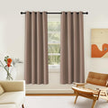 NICETOWN Room Darkening Curtain for Living Room - Energy Saving Thermal Insulated Grommet Room Darkening Curtain/Drape for Bedroom (1 Panel, 46 by 72, Cappuccino)
