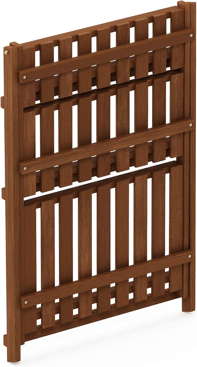 Furinno FG18452 Tioman Hardwood Patio Furniture Outdoor 3-Tier Flower Rack, Natural