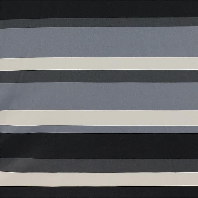 Sunnydaze Outdoor Patio Umbrella - Polyester Table Market Umbrella with Push-Button Tilt and Crank - 8 Sturdy Ribs - Catalina Beach Stripe - 9ft