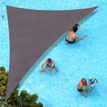 SUNLAX Custom Size 10'x18'x20.6' Dark Grey (Gray) Sun Shade Sail Right Triangle UV Block Sunshade for Backyard Yard Deck Patio Garden Outdoor Facility (Customized)