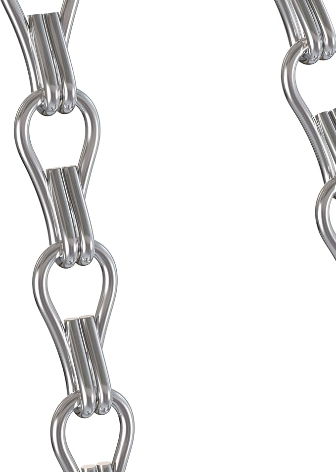 garini 3 Pack, 23 Inch Hanging Baskets Chain, Hanging Chains with Hooks Flower Pot Chain Replacement Plant Hangers for Planters, Bird Feeders and Lanterns(Silver)…