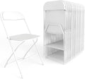Flash Furniture Hercules Series Plastic Folding Chair - White - 20 Pack 650LB Weight Capacity Comfortable Event Chair-Lightweight Folding Chair