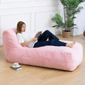 Giant Bean Bag Lounger Chair for Adults with Soft & Cozy Plush Fabric,Memory Foam Filled Beanbag Chair for Family Living Room,Bedroom and Game Room (Pink)
