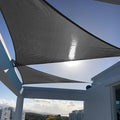 SUNNY GUARD Custom Size 7'x16'x16' Triangle Graphite Grey UV Block Sunshade for Backyard Yard Deck Patio Garden Outdoor Activities and Facility(Customized)