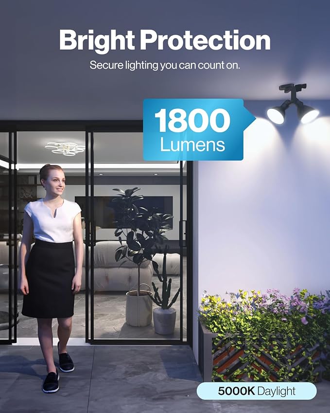 Sunco 6 Pack Outdoor Flood Light Bulbs, PAR38 LED Flood Lights Waterproof, 1800 LM, 15W (150W Equivalent), 5000K Daylight, Dimmable, E26 Base, Wet Rated UL.